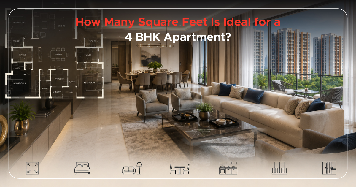 How Many Square Feet Is Ideal for a 4 BHK Apartment?